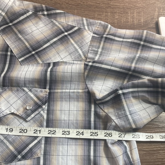 EUC Mens Vintage Ely Cattleman 2XL Western Plaid Pearl Snap Shirt - Picture 5 of 7